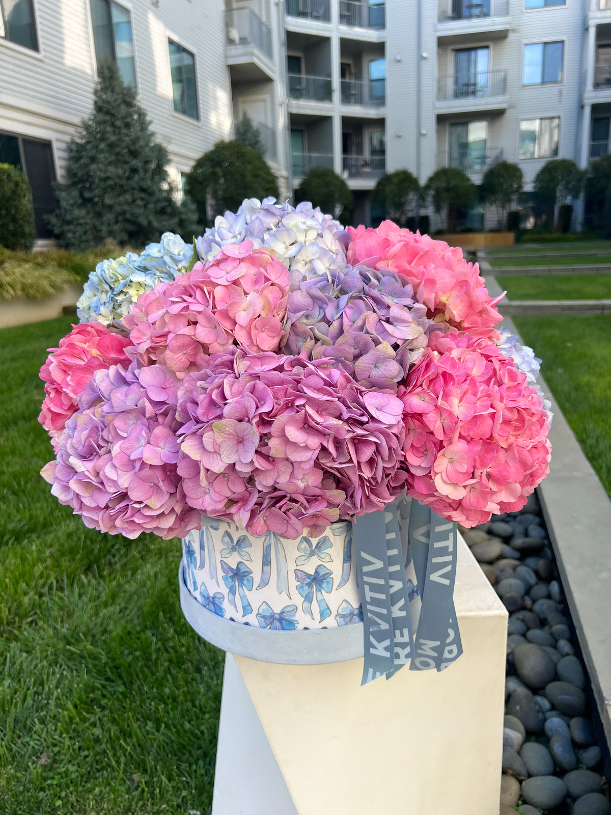 «HYDRANGEA LOVE» basket